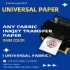 Transfer paper, pure cotton T-shirt, inkjet light color heat transfer paper, blue grid red grid heat transfer vinyl T-shirt, transfer paper details Picture